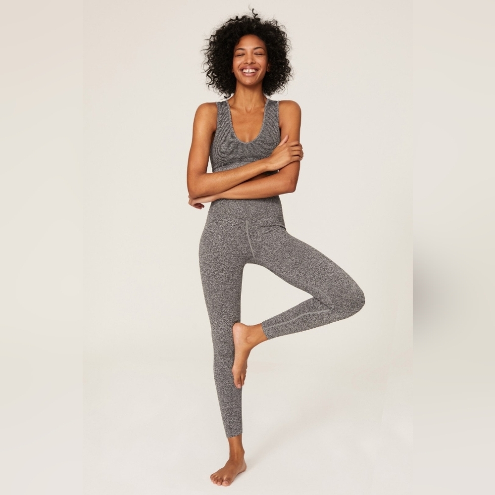 Spiritual Gangster Grey Love Sculpt Leggings